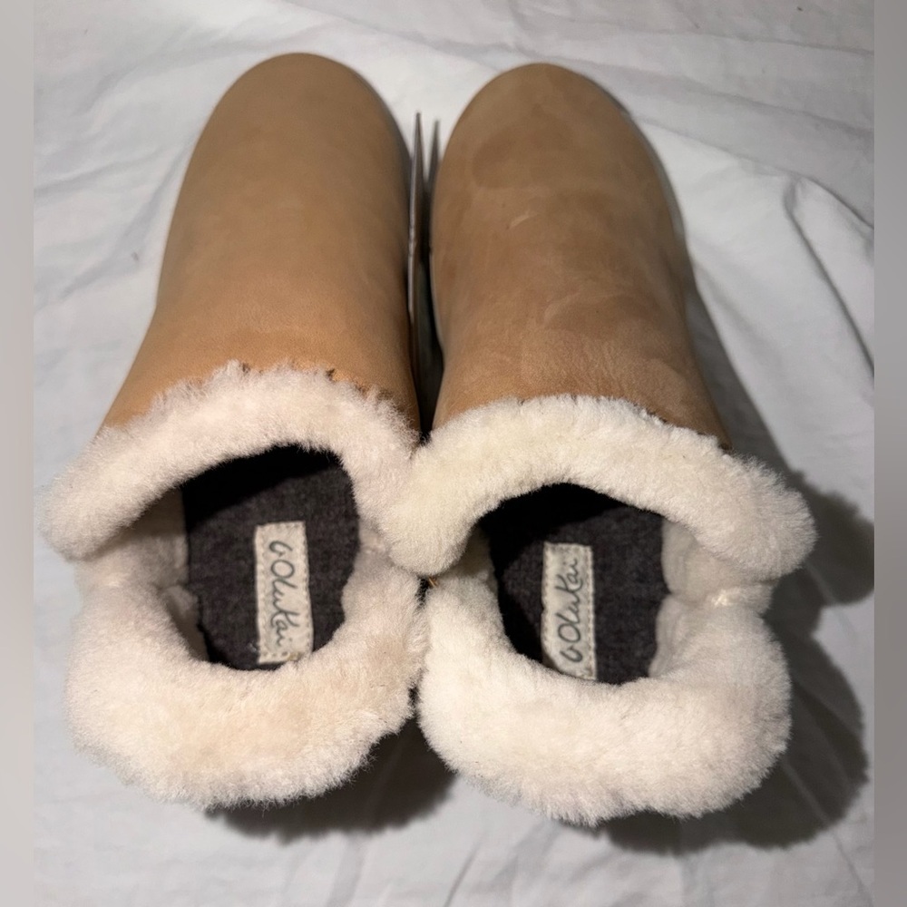 OluKai Mālua Hulu Shearling Slipper Bootie - Picture 7 of 9